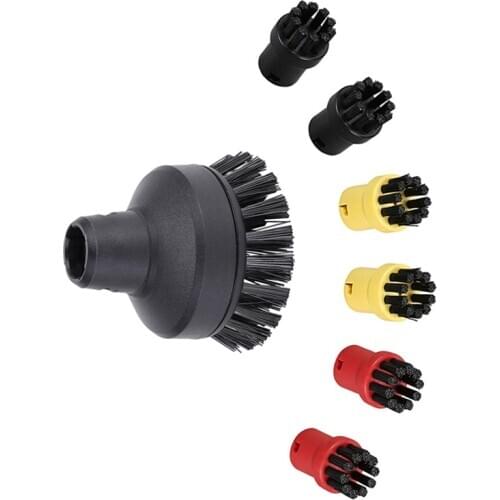 AD-for Karcher SC1 Large Round Brush Big Round Brush for Steam Cleaner 2.863-022.0 Big Round Brush Steam Cleaner Brush Head