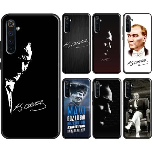 Mustafa Kemal Ataturk For OnePlus 9 Pro 8 7T 8T Nord Case For OPPO Realme 8 Pro X2 6 7 Pro GT Neo C3 C21 Cover