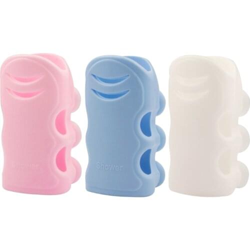 Suction Cup Showers Holder Wall Mount Fixture Bracket Easy to Hang Handheld Shower Head Silicone of Nail