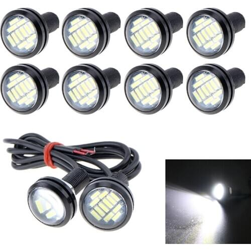2Pcs 12 SMD LED Daytime Running DRL Backup Light Driving Light 12V 15W ABS Material Car Reversing Lamp Reversing Light
