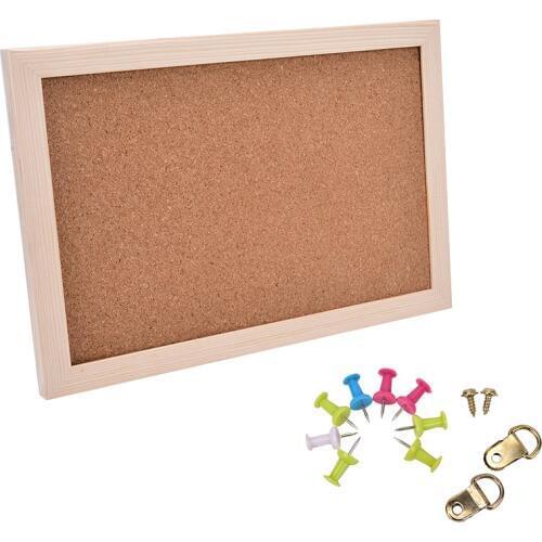 NNRTS New Creative practical Poto Cork Board Wood Framed Message Notice Pin Boards For Home Accessories School Office Supplies