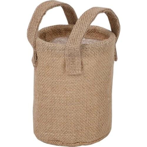 Jute art multi-meat potted container bag nursery bag planting bag leak-proof flower pot indoor planter garden pots
