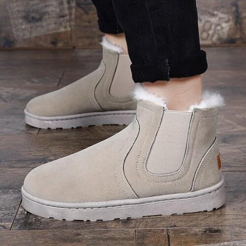 FUQIAO Mens Winter Boots