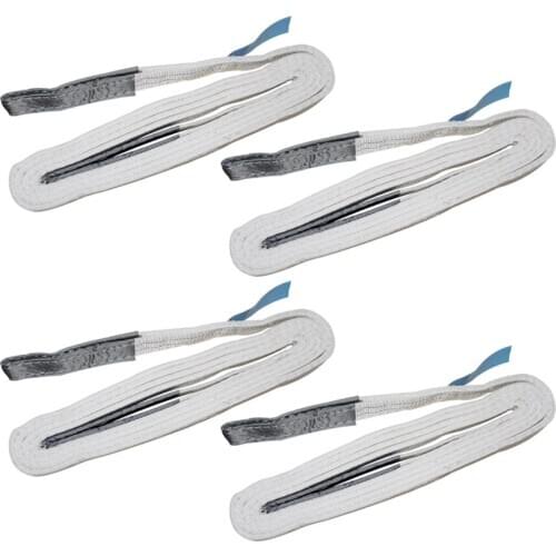 MroMax Hot Polyester Flat Sling Polyester Load Bearing 2t Width 50mm Total Length 2/3/4/5/6m 2T*2M/2T*3M/2T*4M/2T*5M 1/2/4pcs