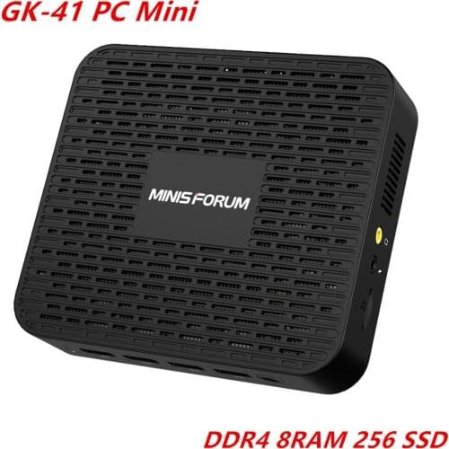 MINIS FORUM GK41 Windows 10 Pro MINI PC Intel Processor J4125 DDR4 8GB 128GB 256GB BT4.2 1000M LAN 4K HD Media Player VS GK-55