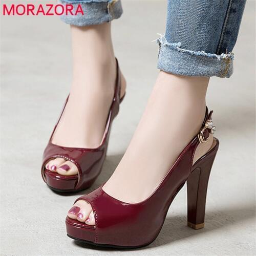 MORAZORA Women's Shoes With A Strap