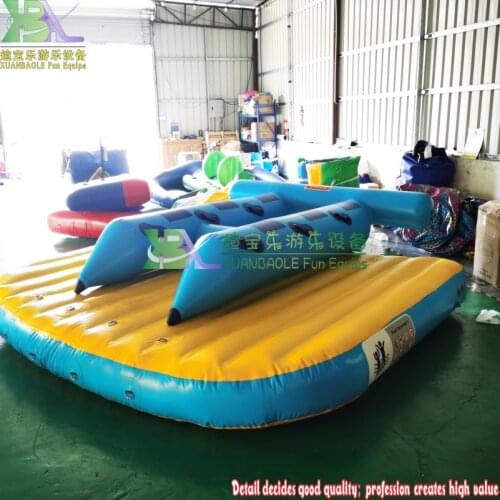 Water Sports Equipment Customized Inflatable Tube Towable Banana Flying Fish