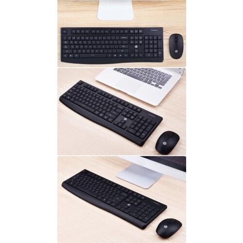 Original 2.4Ghz Wireless Combo CS710 Chocolate Multimedia Keyboard + 1200DPI Mice Mute office Slim Genuine Mouse for HP Lenovo