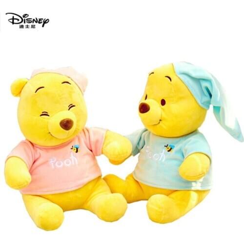 Original Disney 30cm Pajama Pooh Doll Toy Pillow The Pooh Plush Christmas Birthday Toys For Children Girls Kids