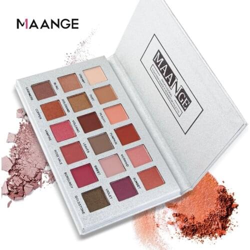 18 Colors Makeup Eye shadow Palette Earth Matte Pearlescent Multicolor Flash Highlight Cosmetics Eye Shadow Plate Beads