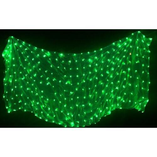 Belly Dancing LED Silk Veil bellydance Accessories Luminous Light up LED Scarf Veil Professional stage performance Shiny Prop