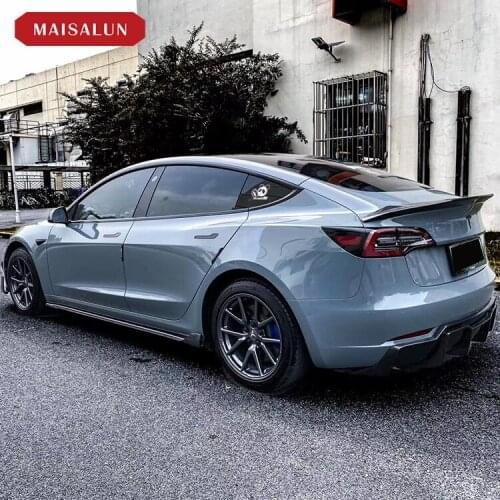 Suitable for Model Tesla 3 Modified v Carbon Fiber Front Rear Lip Tail Side Skirt