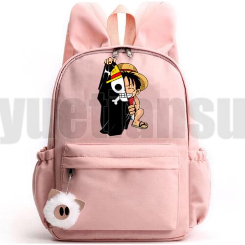 Hip Hop Monkey D.Luffy Back Pack ONE PIECE Backpacks for School Teenagers Girls Anime Casual Mochila De Escola Do Bookbag
