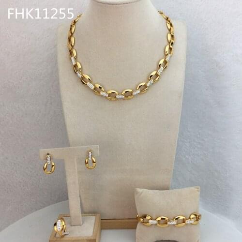 Yuminglai Fashion Luxury Dubai Superior Quality Ladies Beads Jewelry Sets FHK11255