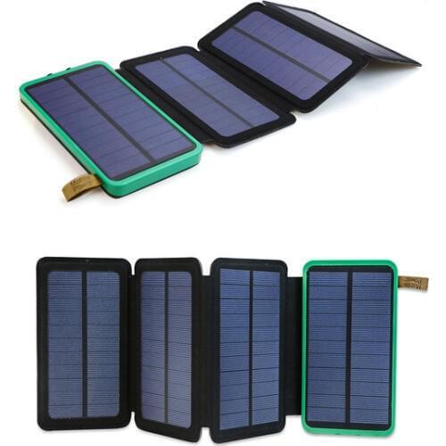 ALLPOWERS Solar Charger Solar Power Bank 10000mAh Rechargeable External Solar Battery charger for Iphone Ipad Xiaomi ect