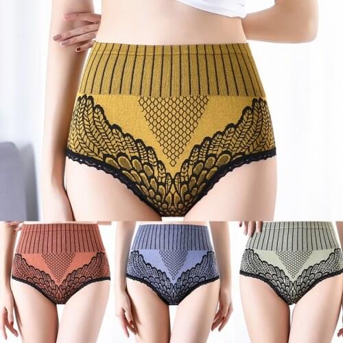 7 Colors/high Waist Large Size Fat MM Belly Panties Female Personality Colorful Graphene Cotton Bottom New Comfort Hot Sale