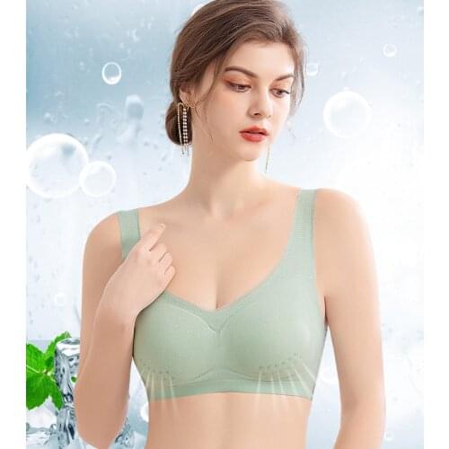 Plus Size Bra 4XL 5XL Lingerie Ultra-thin Cup Bras for Women Hole Padded Underwear Push Up Brassiere Bralette With Pad Vest Bra