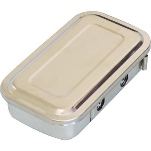 1Pc 8 Inch Dental Nursing Surgical Box Stailess Steel Container With Hole At High Temperature And High Pressure Sterilizing Box