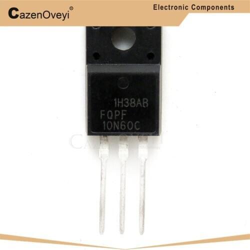 10pcs/lot FQPF10N60C TO-220 10N60C 10N60 TO220 FQPF10N60 In Stock