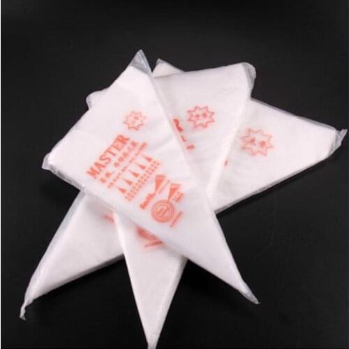 Three Size 100 PCS Disposable Piping Bag Icing Fondant Cake Cream Decorating Tip Tool Kitchen Accessories