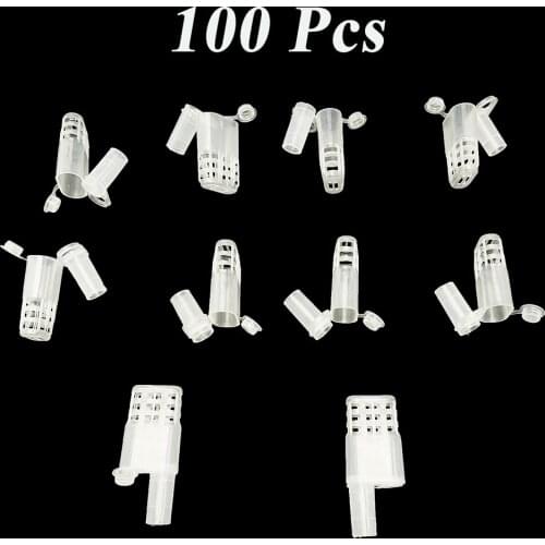 100PCS Plastic Apiculture Queen Rearing Cage Box Cup Introduction Imprison Captivity Bee Tools Beekeeping Supplies Equipment