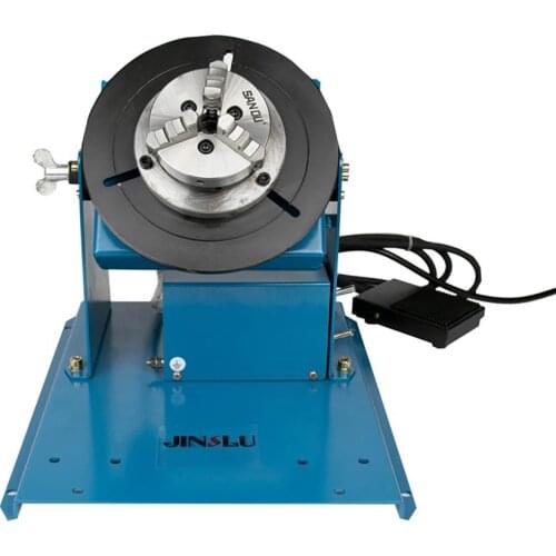 110V BY-10 mini welding positioner welding rotator with K01-65 3 jaws lathe chucks cartridge welding turntable M14