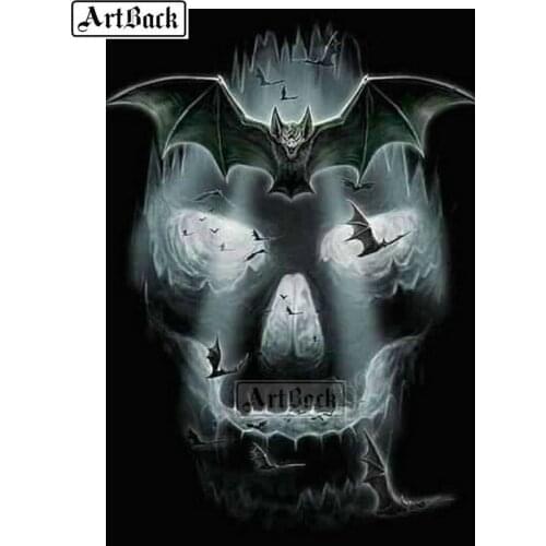 5D diamond painting bat icon full square drill3d diamond embroidery animal resin rhinestone mosaic home decoration ARD7