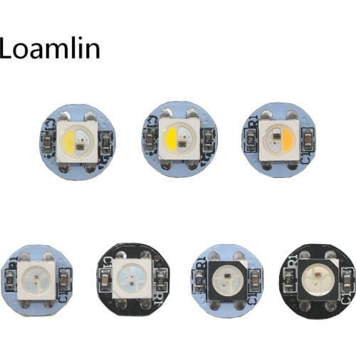 DC5V 10~200Pcs 4-Pin WS2812B WS2812 LED Chip & Heatsink Board 5050 RGB WS2811 IC Built-in RGBW LED Chip