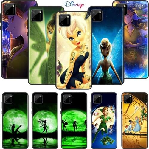 Disney Cartoon Animation Peter Pan Tinker Bell For OPPO Realme C11 C12 C15 C17 X2 X3 X7 XT X50 V3 V5 V15 Pro Black Phone Case