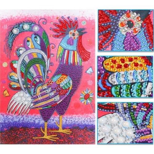 DIY Diverse Diamond Painting Animal Rooster Bird Cat Rhinestone Embroidery 5D Painting Mosaic Decorative Painting