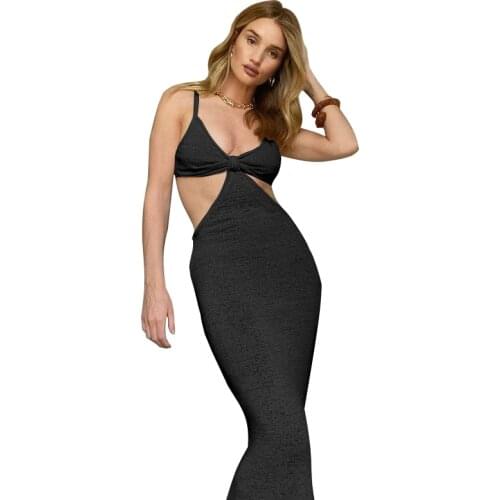 FLOWERS SPRAL Fashionable Knitted Dresses