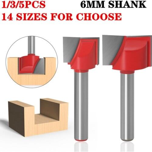 1pc 6mm Shank Milling Cutters Cleaning Bottom Wood Router Bit Tungsten Carbide End Mill Woodworking Tools Milling Cutter