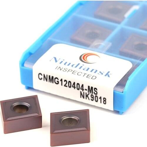 CNMG120404-MS NK9018 CNMG120408 CNC Lathe Turning Tools Carbide Insert High Quality Cutting Efficient Machining Non-stick Knife