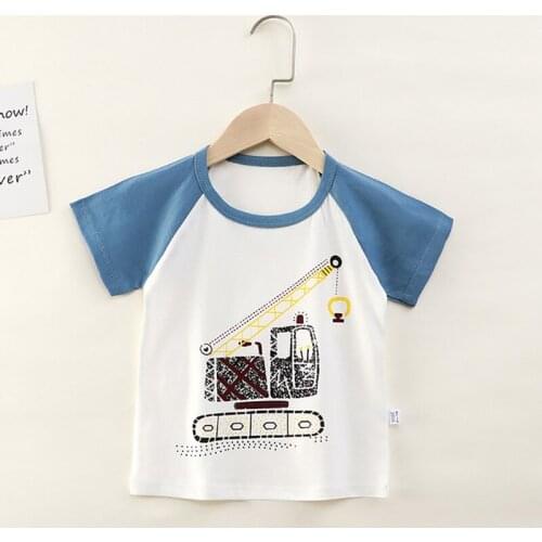 Baby Boys Grils T-Shirt Summer Cartoon T-shirts Short Sleeve Casual Wear Baby Cotton Tops Toddler Tees Clothes Children Clothing