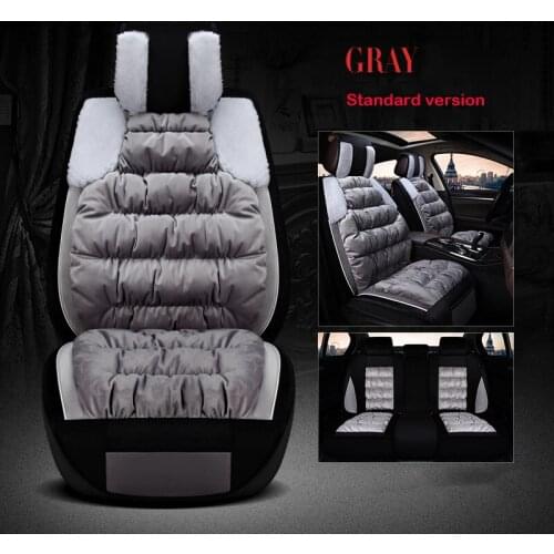 GEEAOK Plush car seat cover 4 Season For chevrolet aveo captiva cruze lacetti lanos niva onix optra sonic accessories covers