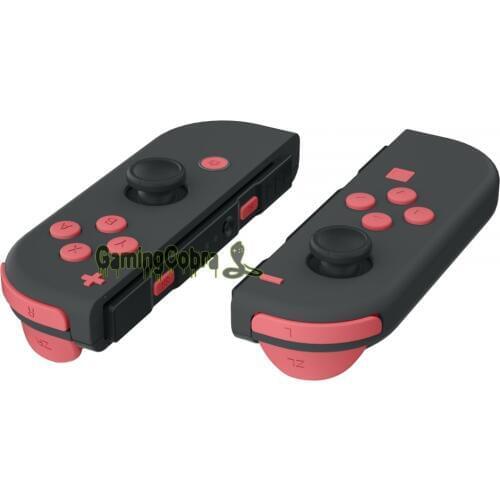 Indian Red Soft Touch ABXY Direction Keys SR SL L R ZR ZL Trigger Full Set Buttons + Tools Repair Parts for NS Switch Joy-Con