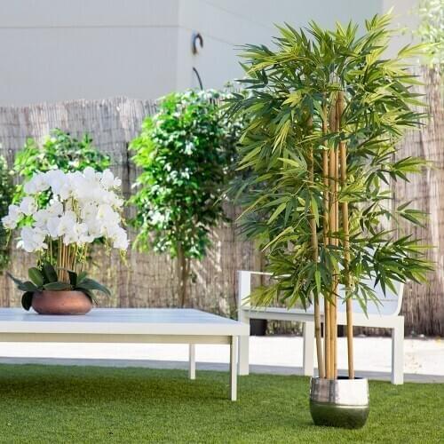 Artificial plant, tree with natural logs, for home decoration, bamboo, Ficus, Wisteria, olive, eucalyptus, Almond