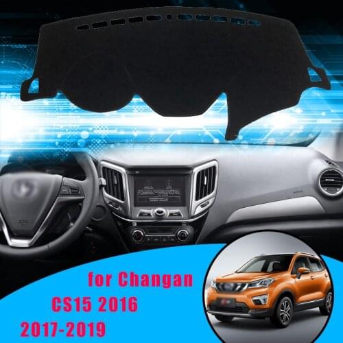 Car Dashboard Cover Mat Sun Shade Pad Instrument Panel Carpets Anti-UV for Changan CS15 2016 2017-2019 Accessories