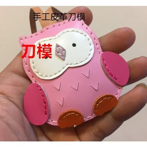 Leather craft template owl die cutting knife mould bag backpack hanging decoration leather cutter hole punches deri el aletleri