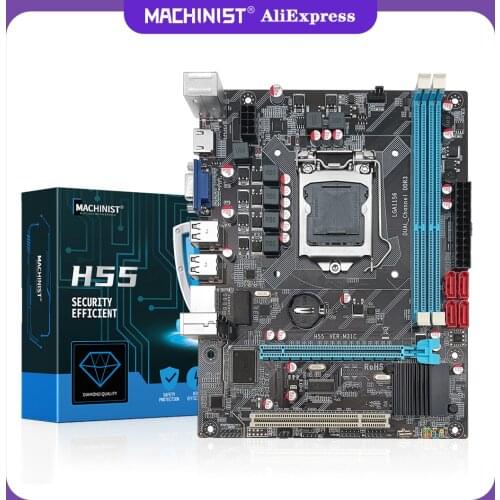 H55 Motherboard LGA 1156 Support DDR3 Ram Memory CORE I3/I5/I7 Processor VGA HDMI Gamer PC Micro-ATX HM55-P3