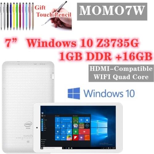 Super Hot Sales 7 INCH MOMO7W Mini PC Tablet Windows 10 1GB DDR+16GB Quad Core MIcro HDMI -Compatible Bluetooth WIFI