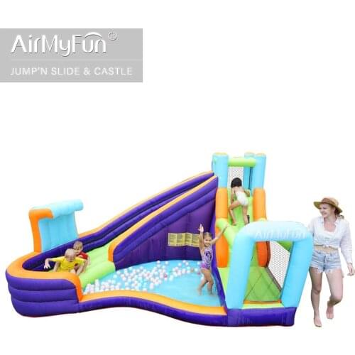 Inflatable Slide Bouncing Castle Bounce House Jumper Home Park for Kids Indoor Funny Party Playground Bouncer Water Game