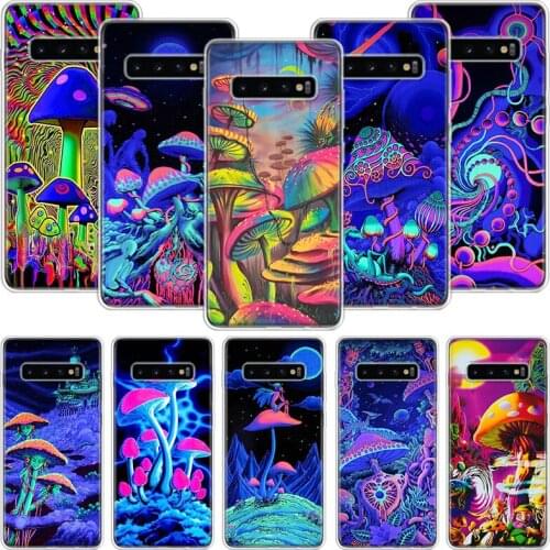 Weird Mushroom Psychedelic Phone Case For Samsung Galaxy A51 A71 A70 A50 A40 A30 A20E A10 A01 A21 A41 A20S A6 A7 A8 A9 Coque Cov