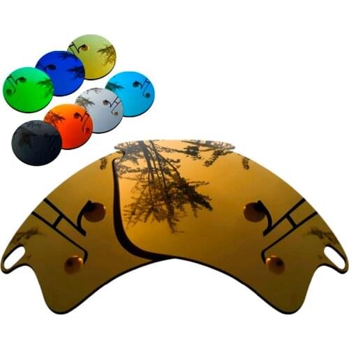 100% Precisely Cut Polarized Replacement Lenses for Fast Jacket XL Sunglasses Copper Mirrored Coating Color- Choices