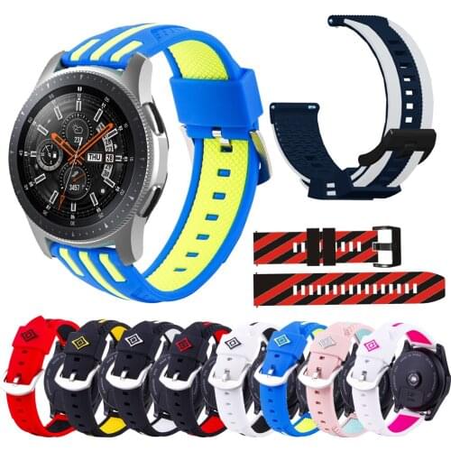 22mm Sport Silicone Band For Samsung Gear S3 Frontier/Classic/Galaxy watch 46/3 45 Strap Bracelet Smart watch Quick installation