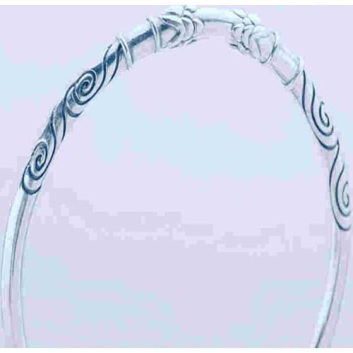 Craft Bracelet 2020 Nezhas Witch Born Same Exquisite Wild 999 Foot Retro Bangles Silver Plated Metal