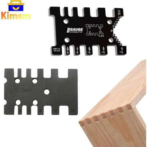 5-12mm Tenon Caliper Woodworking Router Saw Table Machine DIY Measuring Tool Ruler Metric And Imperial Tenon Caliper Card Gauge