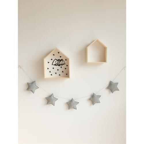 Nordic Style Stars Cloud With Removable Garland Christmas Child Nursery Room Decor Wooden Beaded Banner Nursery Decor Best Gifts