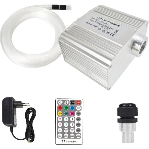 Car roof light star light 10W twinkle motor rgbw colorful changing fibra optica plastica kit Rf controller use for car roof