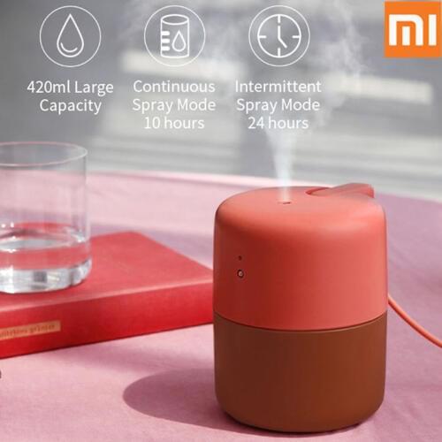 Xiaomi Youpin Vh Usb Desktop Air Humidifier Air Purifying Essential Oil Diffuser Touch Control Smart Anti-dry Household 480ml
